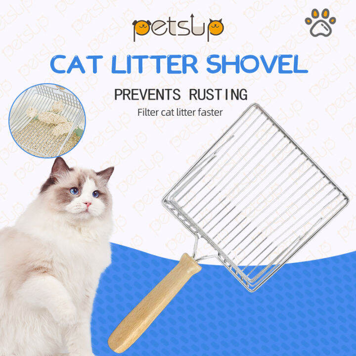 Petsup Cat Litter Scoop Stainless Steel Cat Litter Scoop Shovel Pet