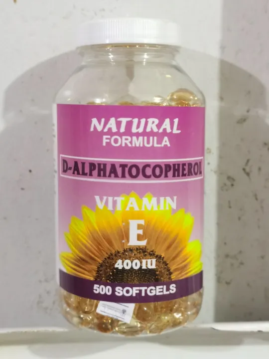 Natural Formula Vitamin E 400iu 500 softgel antioxidant skin ...