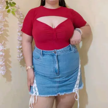 DEMI RIBBON TOP FOR PLUS SIZE