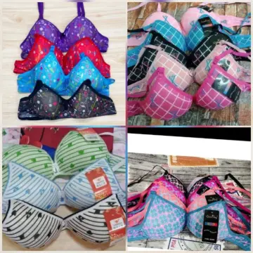 6Pcs Printed Baby Bra For Teens 9 to 14 years old Assorted Color