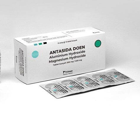 Antasida Doen / 100 tablet kunyah Triman -- Antasid Antacida Antacid