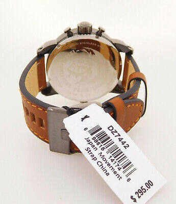 นาฬิกา-diesel-little-daddy-chronograph-brown-leather-watch-รุ่น-dz7442-ขนาด-51มม