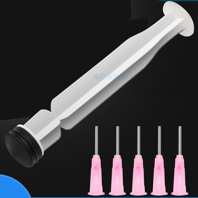 Plastic Push Rod Syringe Solder Paste Transparent Tube Booster Handmade