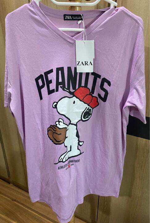 zara-เสื้อยืด-มี3-สี-รวมลาย-snoopy-ของแท้-จากoutlet