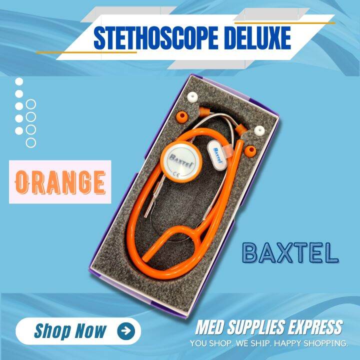 STETHOSCOPE DELUXE (BAXTEL), ORANGE Lazada PH