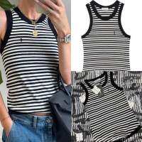 YS stripe tank top??(320฿ฟรีส่ง) เสื้อกล้ามแบรนด์ดัง ดีเทลผ้าทอสลับสีตรงตามแบรนด์เลยนะค่า งานปักที่อก ทรงสวยดูดีมาก เนื้อผ้านุ่มใส่สบาย ผ้ายืดหยุ่น ป้ายtagครบเป๊ะปัง แบบไม่มีโป๊ะน้าา แมทช์ง่ายต้องจัดด่วนเลยนะค่า valen