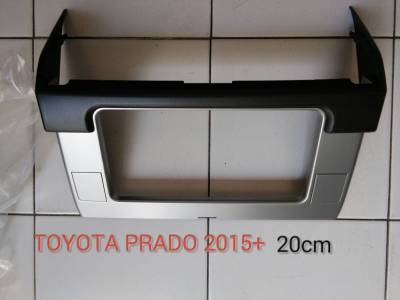 หน้ากากวิทยุ TOYOTA LandCRUSIOR PRADO ปี2016 -2019 สำหรับเปลี่ยนเครื่องเล่นแบบ 2DIN7"_20cm.หรือ แบบ7_18cm.