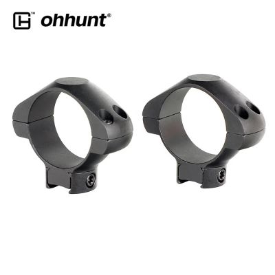 ohhunt แหวนรัดกล้องทำจากเหล็กคุณภาพสูง ขาต่ำ ท่อ30mm Rings 11mm 3/8 Dovetail Rail Tactical Steel Scope Mount