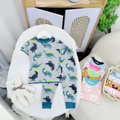 JanElla's PAJAMA SET BIG SIZE (4 to 9 Years Old) SLEEPWEAR TERNO for KIDS  BOYS 100% Cotton Made in Vietnam