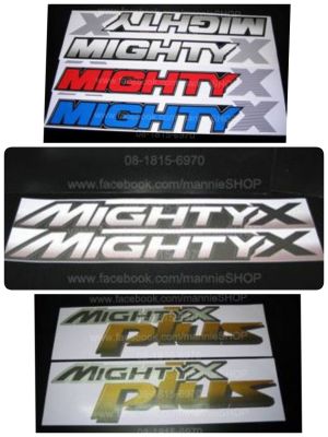สติ๊กเกอร์แบบดั้งเดิมรถติดแก้มท้ายรถ TOYOTA MIGHTYX ปี 92-94, ปี 95-96 โตโยต้า ไมตี้ เอ๊กซ์ พลัส mighty x sticker ติดรถ