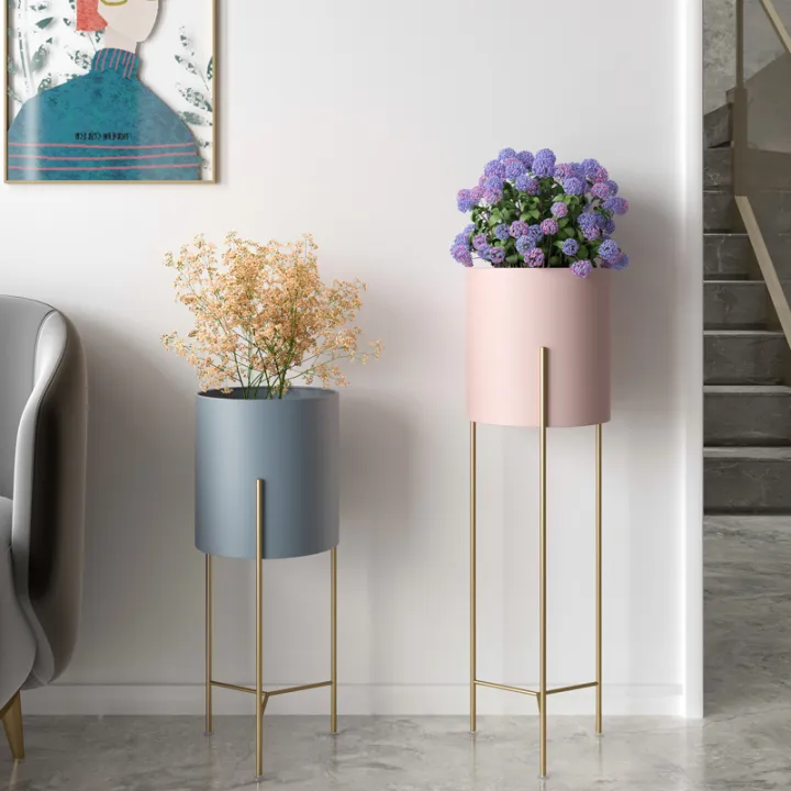 Nordic Light Luxury Flower Stand Living Room FloorStanding Flower Pot