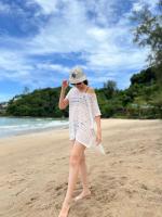 SPICIEST BEACHWEAR | Jola Beach Cover Up // White | เสื้อคลุม เดรส เสื้อคลุมชุดว่ายน้ำ เสื้อคลุมบิกินี่ ชุดไปทะเล