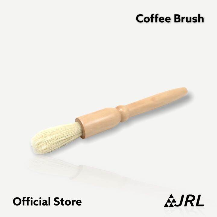 Jrl แปรงปัดผงกาแฟ ขนหมูแท้ 100% (สีน้ำตาลอ่อน) | Lazada.Co.Th