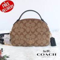 กระเป๋าถือ กระเป๋าสะพาย Coach1591 Serena Satchel in SignatureI Canvas