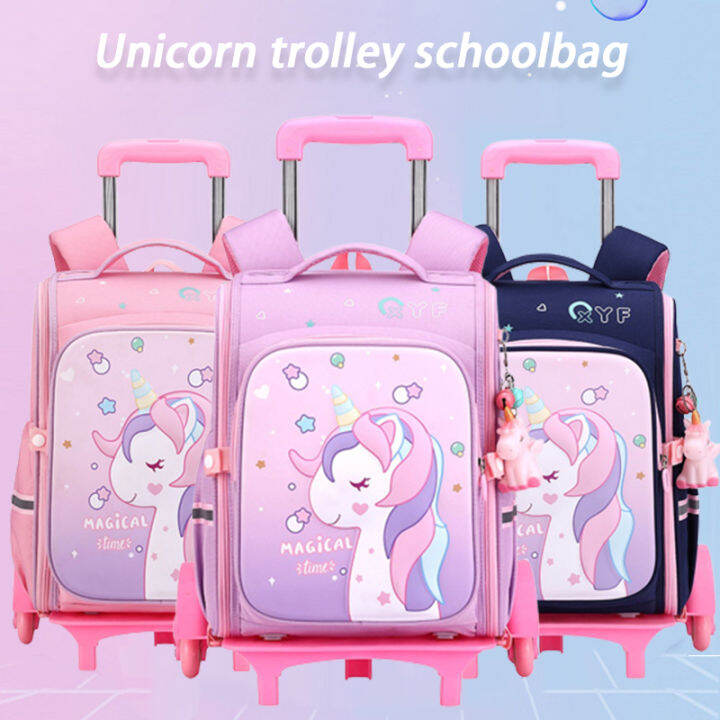 【Fast shipng】School Bag For Kids Girl Cartoon Unicorn Bags For Kids 6