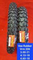 ยางนอก ขนาด 3.00-21 , 4.10-18 , 4.60-17 ยี่ห้อ Vee Rubber รุ่น Vrm 206 ยางใหม่ ผลิตไทย มีรับประกันจากผู้ผลิต