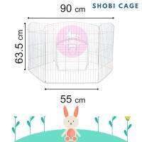 Shobi Rabbit Outdoor Cage กรงคอกสนามพับได้ ขนาด 55x63.5 cm