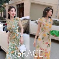 เดรสลายสวยแพทเทิร์นเป๊ะ ป้ายGrace