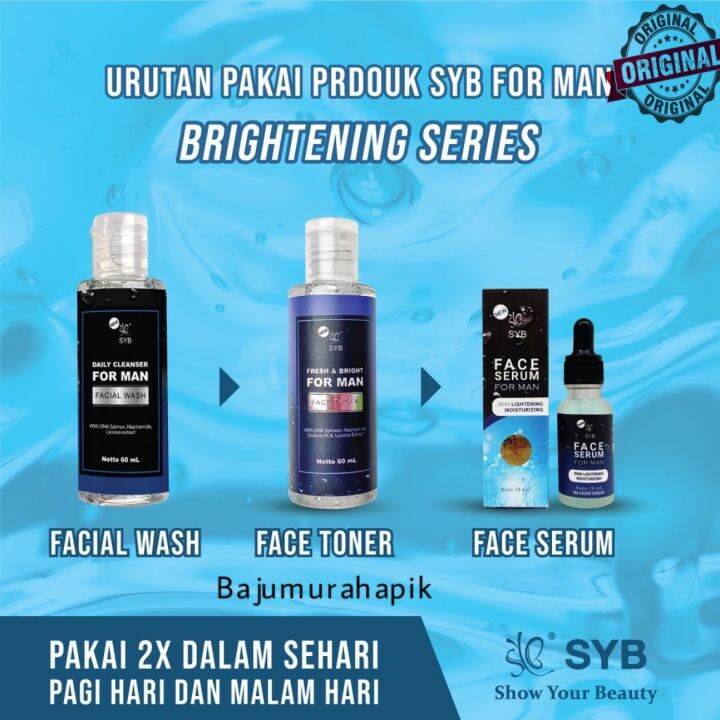 SYB Facial Wash/ Toner For Man Lazada Indonesia