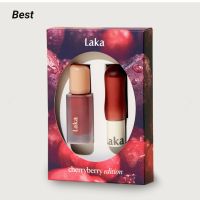 Laka Cherryberry edition Fruity Glam Tint 104 + Lip balm สี berry