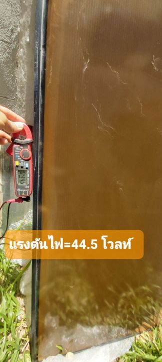 แผงโซล่าเซลล์-ยี่ห้อ-forntier-85w-45โวลท์-ชนิด-อะมอร์ฟัส-มือสองแผงโวลท์ประมาณ-40-โวลท์