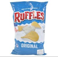 รัฟเฟิลส์ มันฝรั่งทอดกรอบรสดั้งเดิม Ruffles Potato Chips Original 184g.