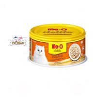 Me-o Delige อาหารแมวแบบกระป๋อง ขนาด80g. รสไก่ฉีกในน้ำเกรวี่(CD1)