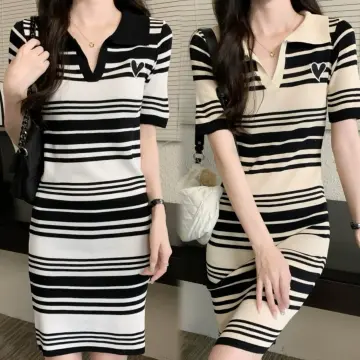 Korean on sale polo dress