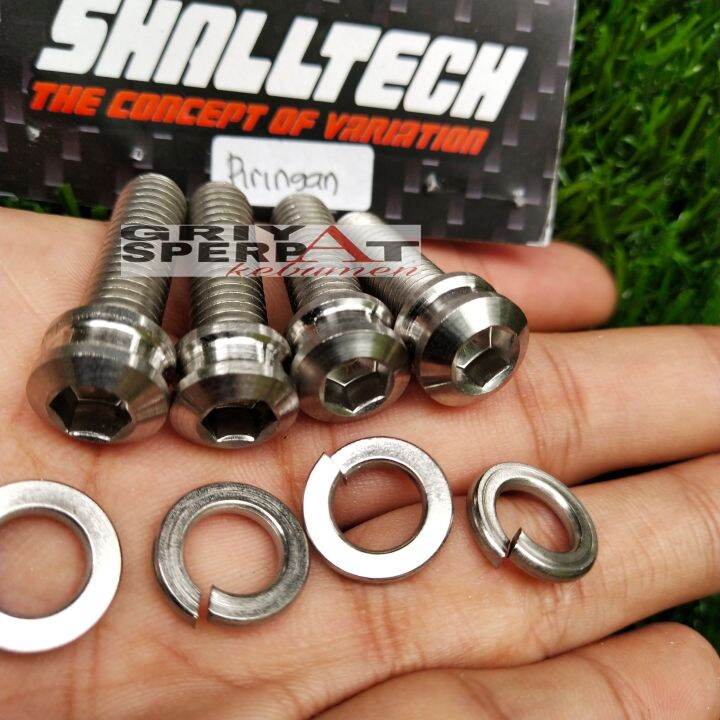 Baut Piringan Cakram Rx King Custom Asli Stenlis Baut Modif Pemanis