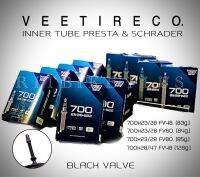 NEW..ยางในเสือหมอบ VEETIRECO 700x23/28 วาว์ลสีดำ สวย น้ำหนักเบา