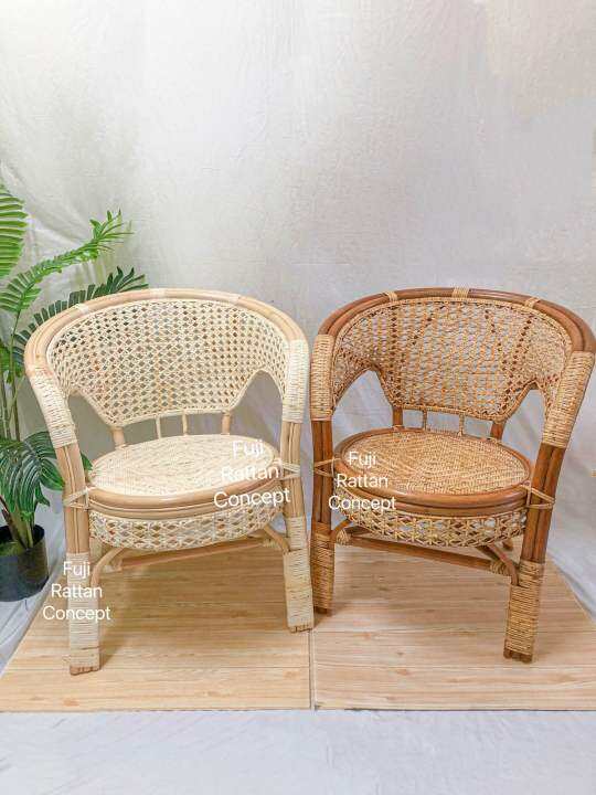 Rattan Chair With Backrest | Kerusi Rotan Sandar | Handmade Natural