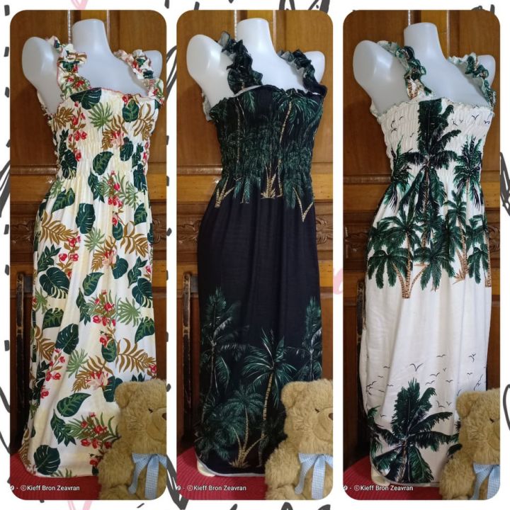 Smocking Long Boho Dress/Maternity Dress/ Floral Assorted | Lazada PH