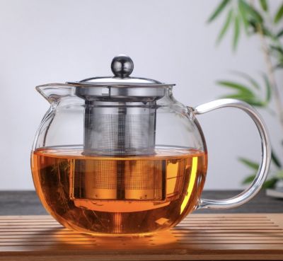 กาน้ำชา กาชงชา กาชงชาแก้ว กาน้ําชาแก้ว กากรองชา กาชงชาทรงกลมอ้วนปากสั้น ไส้กรอกสแตนเลส ช่องระบายไอน้ำ 3 รู ความจุ 650 มล. [ส่งฟรี] มีบริการเก็บเงินปลายทาง *พร้อมส่ง/ถูกสุด*