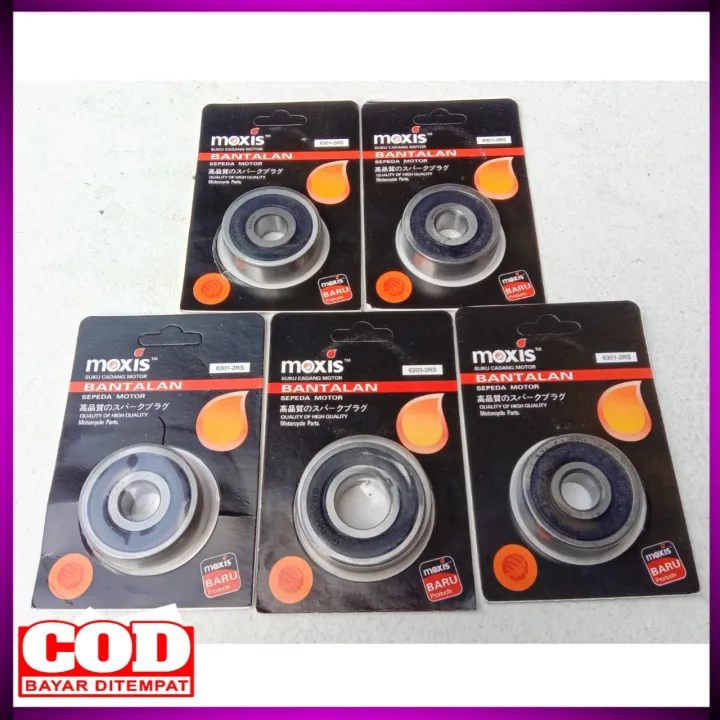 SATU SET BEARING LAHER RODA DEPAN DAN BELAKANG NAP GEAR MOTOR HONDA