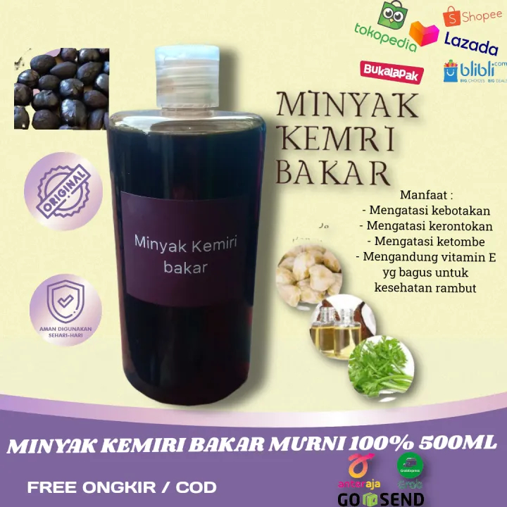 MINYAK KEMIRI BAKAR ASLI MURNI 100% 500ML | Lazada Indonesia