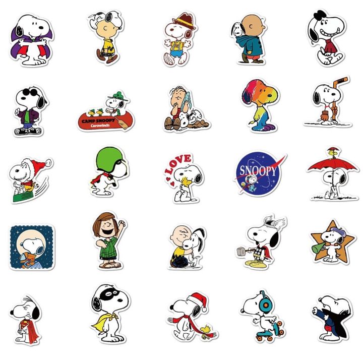 sticker-สติ๊กเกอร์-snoopy-h-10-สนู้ปปี้-50ชิ้น-ตกแต่ง-สนู๊ป-สนุปปี้-สะนูปปี้-snoopy-สนูป-สะนู-สนูบ-สนู-สนุบ-สนุป-ปี้-รถ