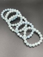 อะความารีน Aquamarine round faceted 10 MM