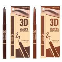 (แท้) Mei Linda 3D Drawing Brow Pencil เมลินดา ทรีดิ ดรออิ้ง บราว ดินสอเขียนคิ้ว MC3090