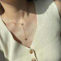 imean.store - Heart heart necklace | สร้อยคองานจี้รูปหัวใจ