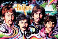 โปสเตอร์วงดนตรี วินเทจ the beatles