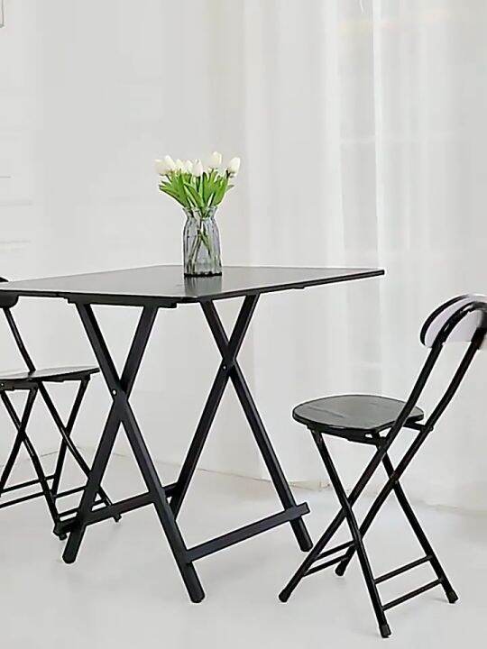 Foldable Dining Table Round Square Wood Kitchen Tables Folding Chair
