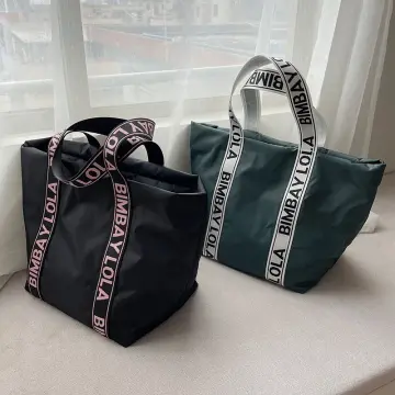 Bimba Y Lola Shoulder Bags Women Fashion Nylon Bag, Wide Shoulder Strap  Letter Design 