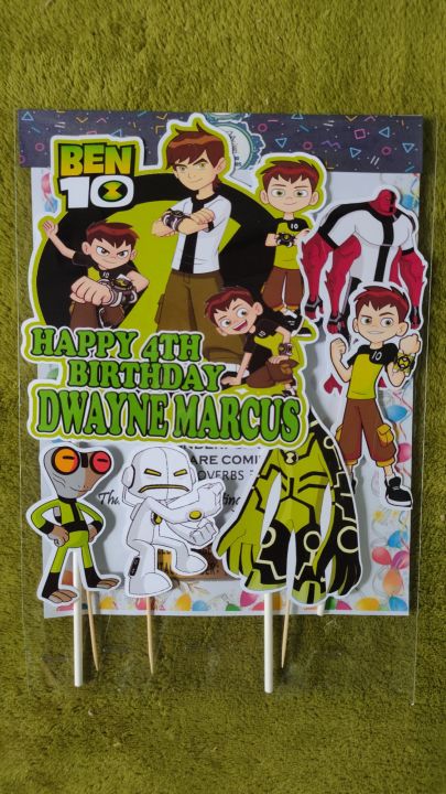 Personalized Ben 10 Themed Cake Topper | eBay