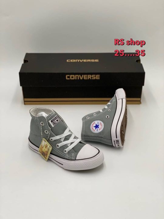 รองเท้าเด็กconverse-หุ้มข้อ-รองเท้าเด็กสวยๆ-รองเท้าผ้าใบแฟชั่น