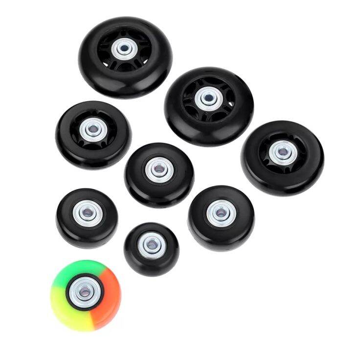 Luggage Suitcase Wheels Repair Kit 2Pcs Rubber Wheels 18mm Width Built