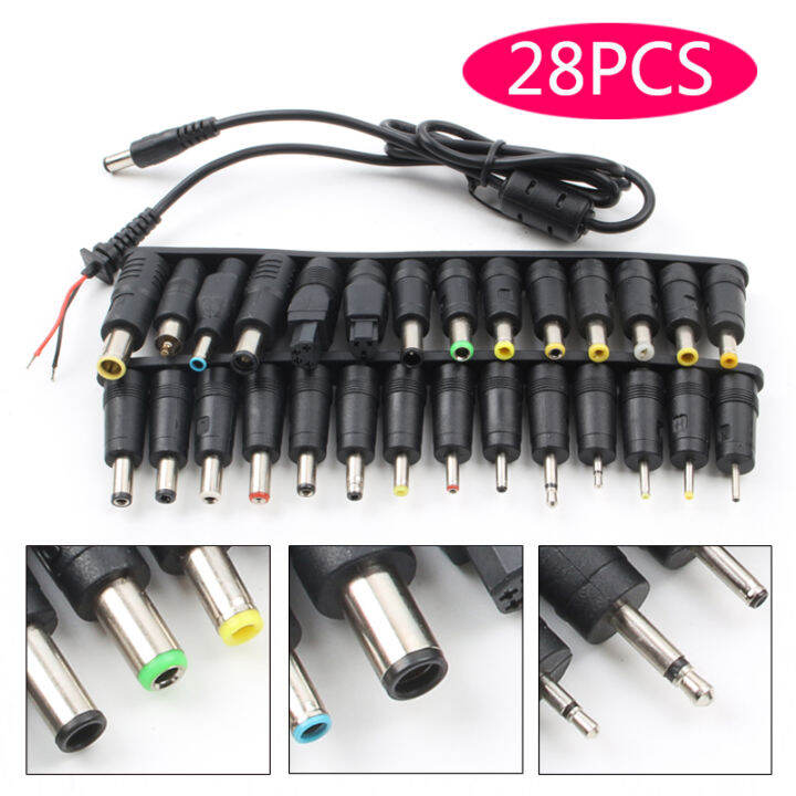 KUAIQU 28pcs Universal AC DC Jack Charger Connector Plug for Laptop ...