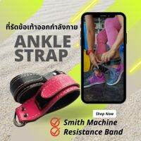 Fitpro ที่รัดข้อเท้า ออกกำลังกาย 2 ชิ้น Fitpro สำหรับ Gym และเครื่อง Cable Machine หนังแท้ Leather Ankle Strap เพิ่มความแข็งแรงของขา ก้น และหน้าท้อง