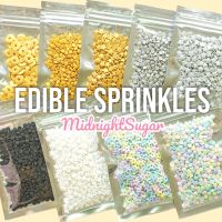 พร้อมส่ง?? Sprinkles Confetti [4] น้ำตาลตกแต่งขนม กินได้ แบ่งขาย 25/75 กรัม