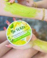 สครับบีอีไวท์ บีอีไวท์ บอดี้มาร์ค &amp; สครับสับปะรดมะนาว Be White Pineapple &amp; Lime Body Mark &amp; Scrub 300g