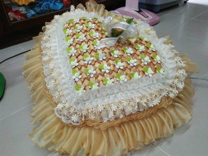 หมอนหัวใจ-หมอนหัวใจงานแต่ง-หมอนแต่งงาน-ขนาด20นิ้ว-คู่ละ1400บาท-ใส่นุ่นพร้อมใช้งาน